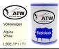 Preview: Volkswagen, Alpine White, L90E / P1 / T1: 500ml Lackdose, von ATW Autoteile West.